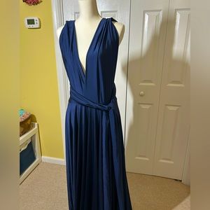 Navy Blue, size 8, Full Length Formal Gown